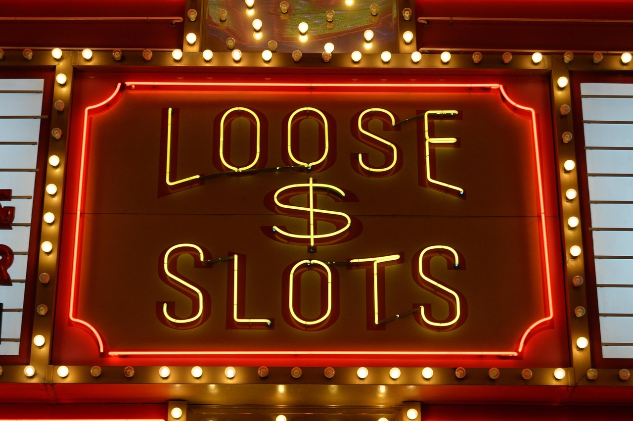 Casino slots skyline at night