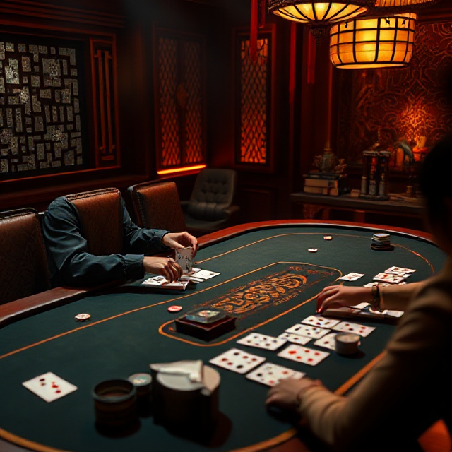 Live dealer Niu Niu studio dealing cards