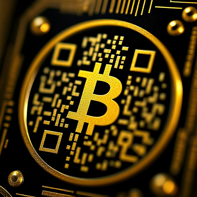 Crypto wallet QR code with the USDT token symbol