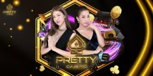 pretty gaming logo with banner