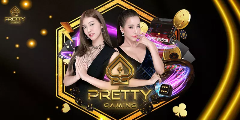 pretty gaming logo with banner
